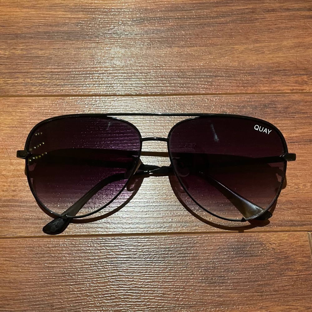 Quay x Desi Perkins High Key Aviator Sunglasses